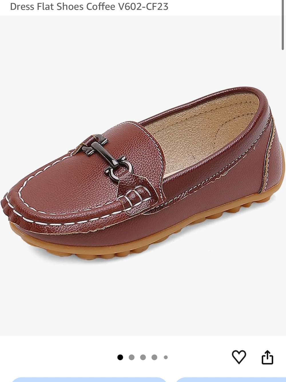 Kids Dress Loafer - Coffee Brown